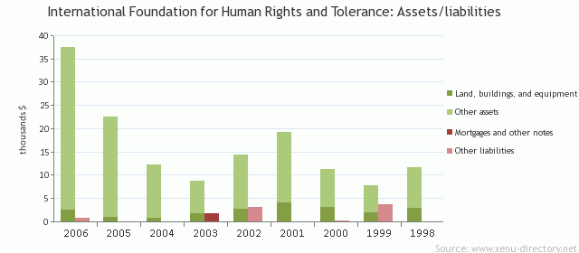 International Foundation for Human Rights and Tolerance: Assets/liabilities